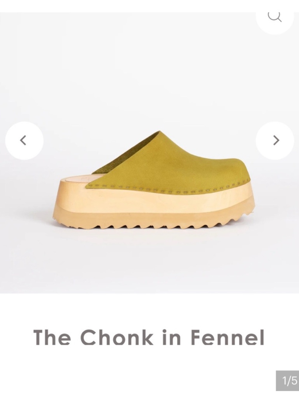Bryr Chonk Clog in Fennel